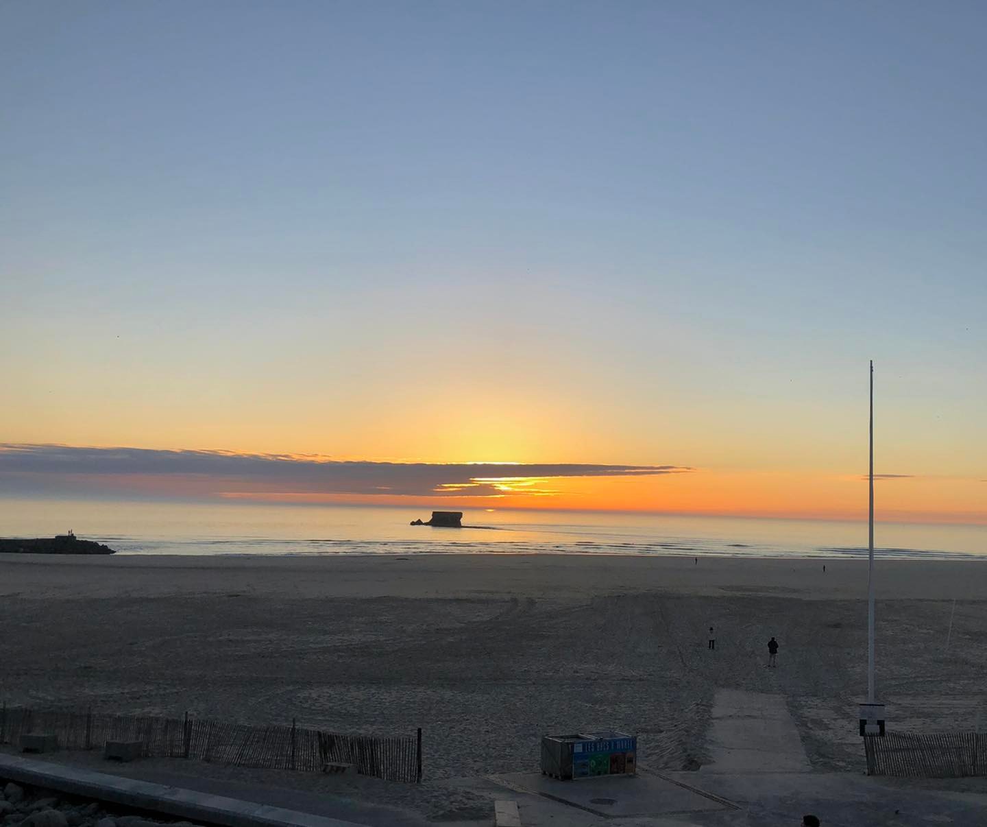 Plage et falaise du Portel sur la Côte d'Opale