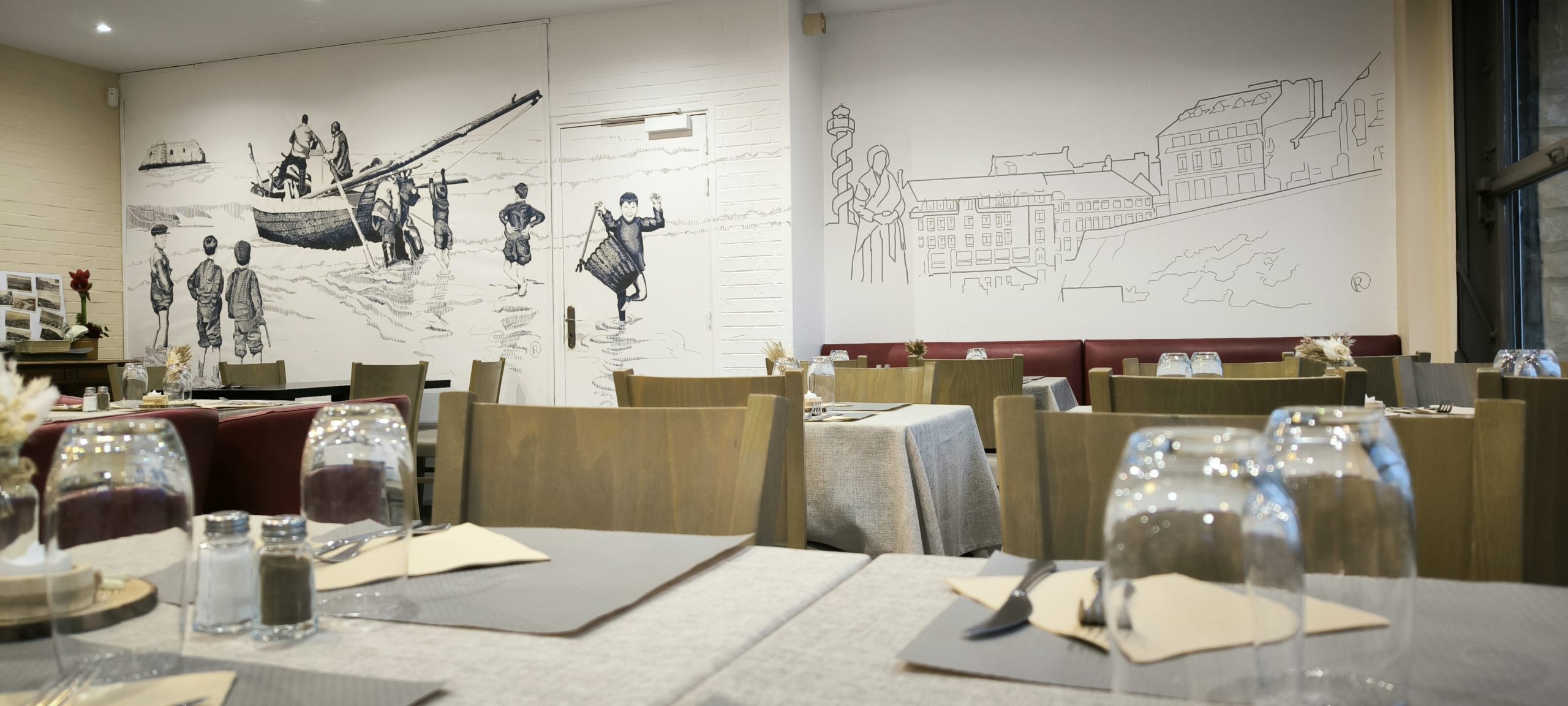 Salle du restaurant bistrot Le Flobart au Portel