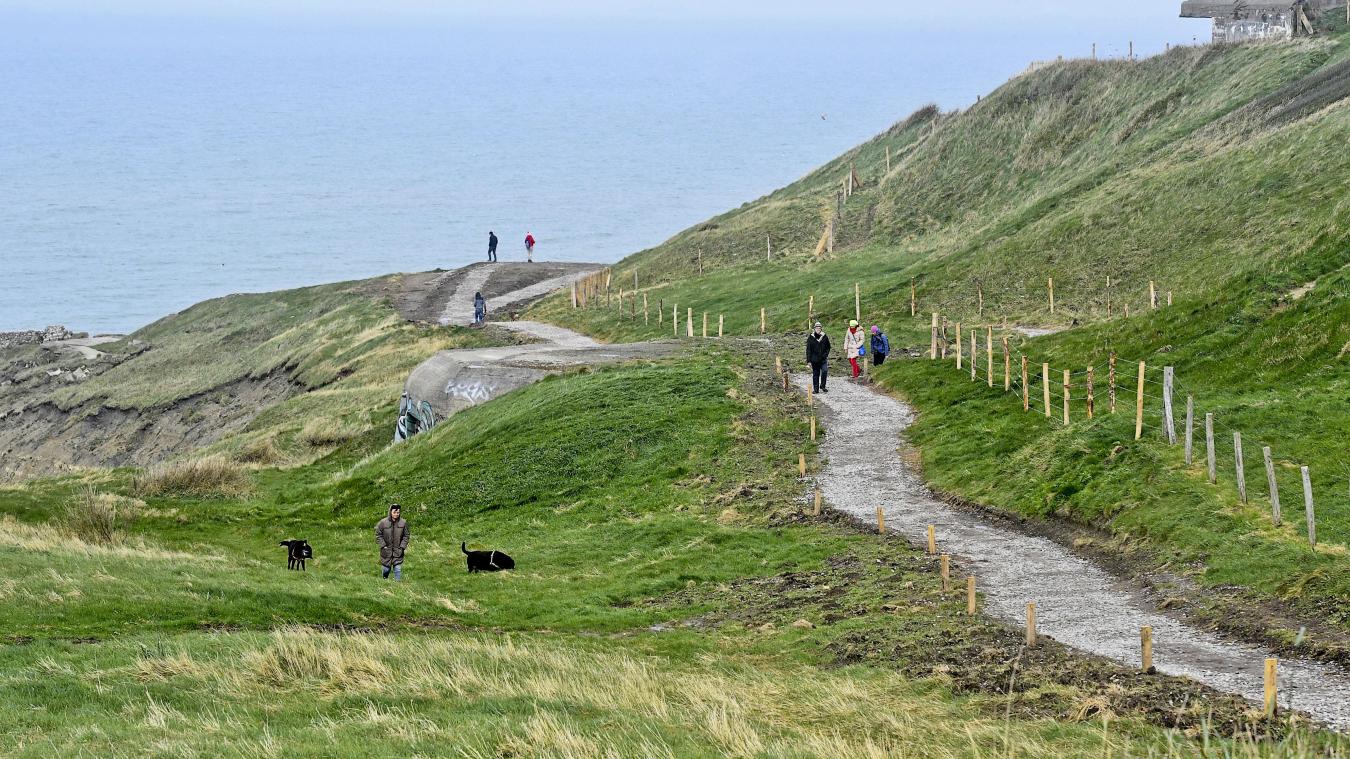 Sentier côtier GR121 Wimereux falaises Côte d'Opale